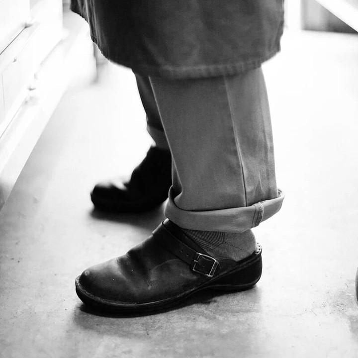 Premium men's leather slip-on slippers, Elias design, offering effortless style & all-day comfort.