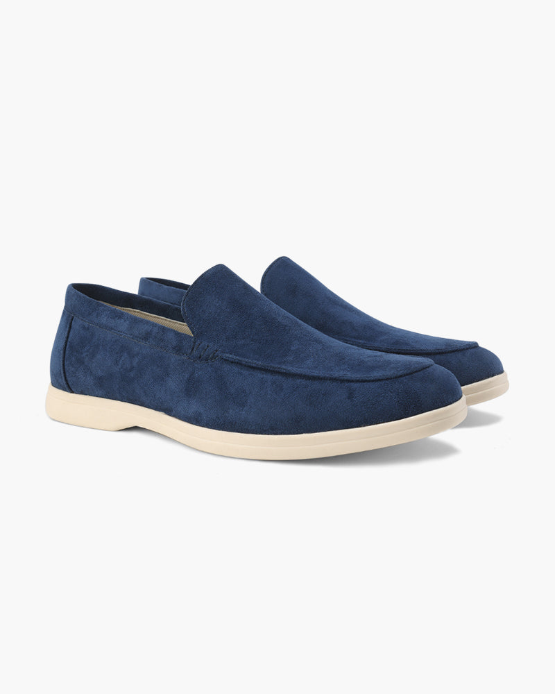 Classic men's slip-on loafers in rich leather, designed for comfort & timeless appeal.