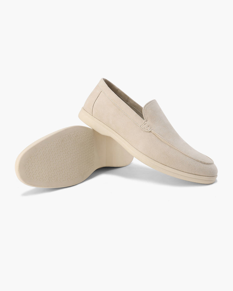 Supportive men's slip-on loafers; a blend of luxury, comfort, and versatile style.