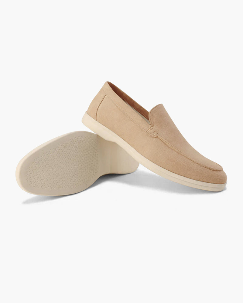 Men's fashion slip-on loafers, luxurious finish, and designed with foot support.