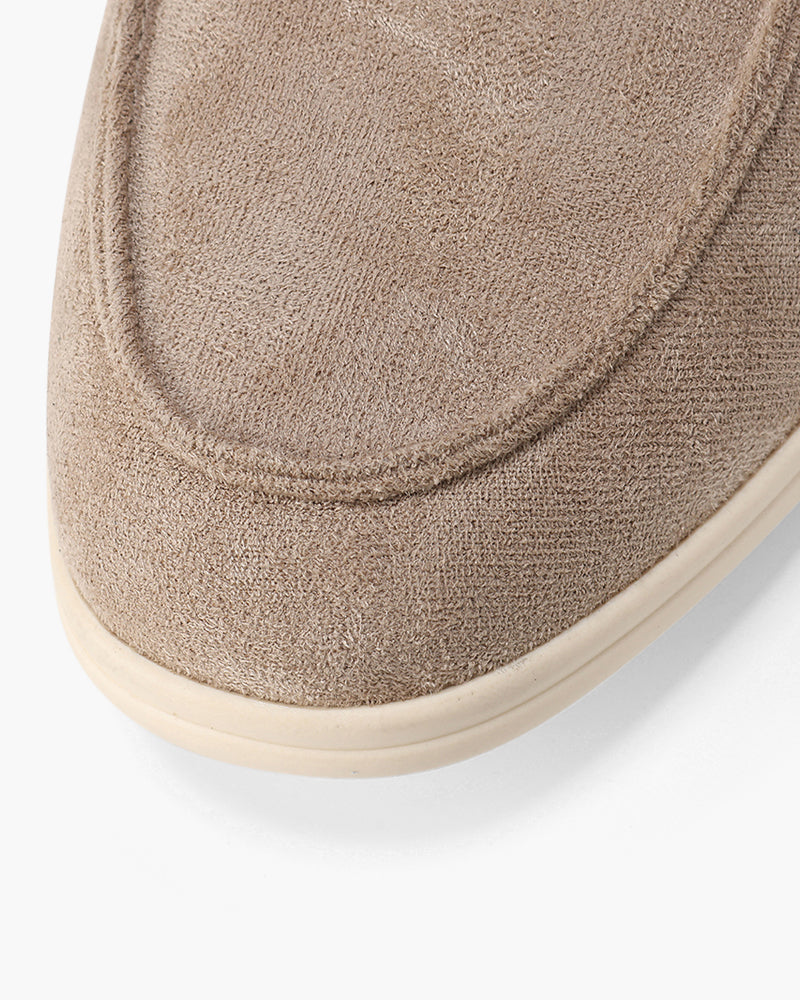 Classic brown men's loafers with a comfortable, supportive insole for all-day wear.