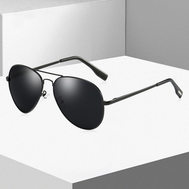 Luxury polarized aviator sunglasses for men & women. UV400 eye protection, perfect for driving & outdoor fashion.