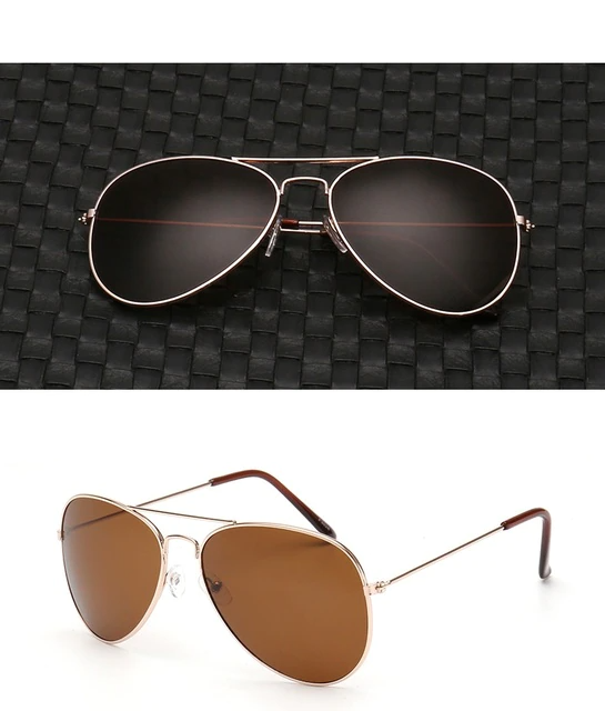 Premium polarized aviator sunglasses offering UV400 eye protection, ideal for driving & outdoor activities.