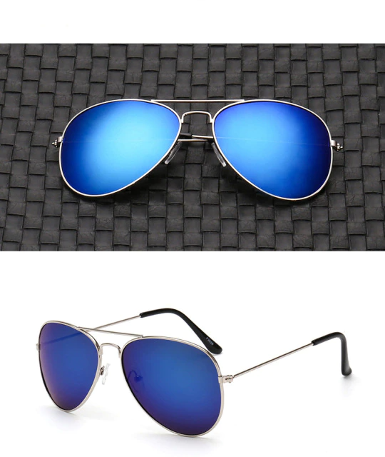 Anti-reflective polarized aviator sunglasses for superior UV400 eye protection & luxury fashion for all.