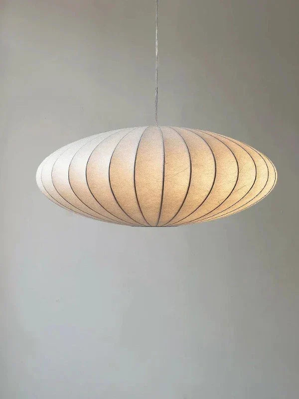 Designer SilkCrown lamp: a stunning blend of silk and crystal. Premium ceiling light for upscale homes.
