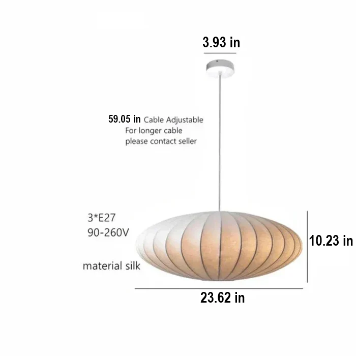 Silk & crystal chandelier, the SilkCrown model. A truly elegant ceiling light for grand spaces.