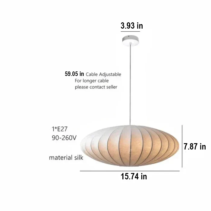 Hand-finished SilkCrown lamp, a beautiful silk & crystal pendant for discerning homeowners.