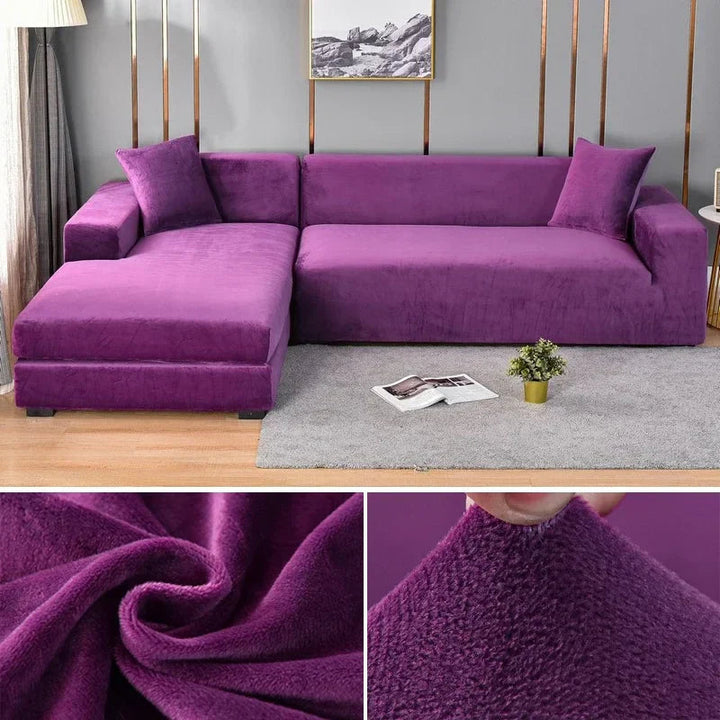Give your sofa a new elegant look with this luxurious stretch velvet cover.