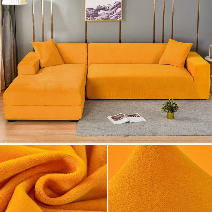 Renew old sofas with this luxurious stretch velvet furniture protector.