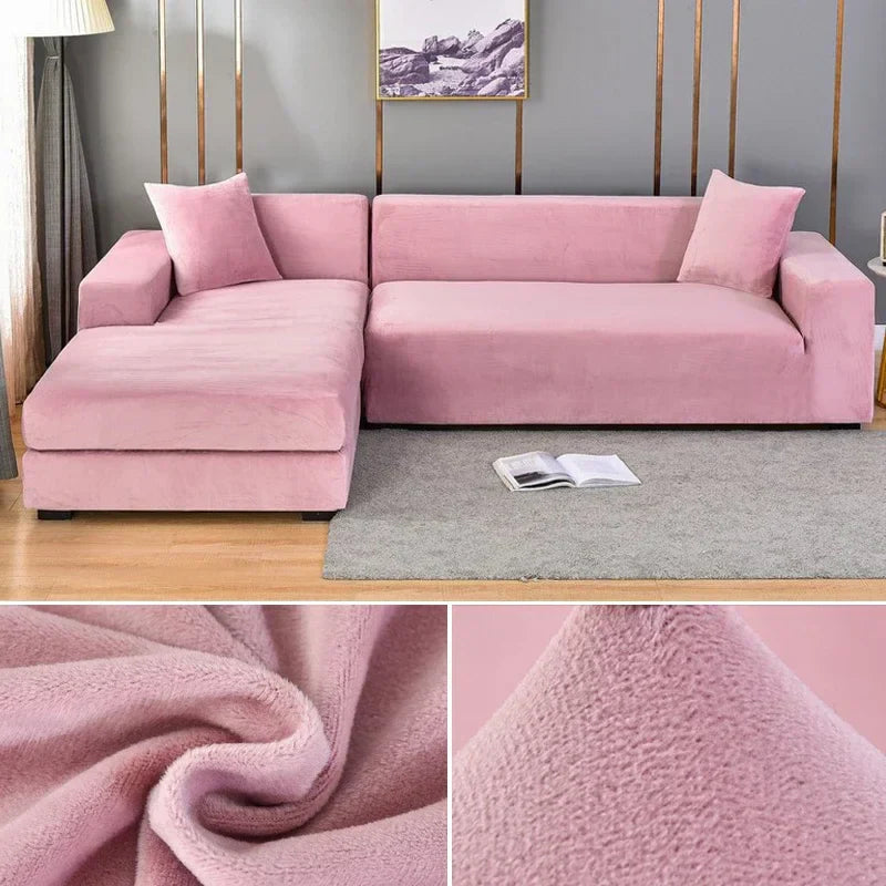 Value-packed luxury stretch velvet sofa cover for ultimate furniture protection.