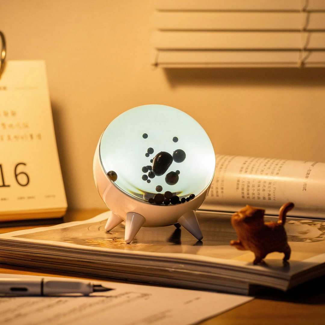 MagnePulse music-reactive ferrofluid display visualizes sound, creating mesmerizing interactive art for your desk.