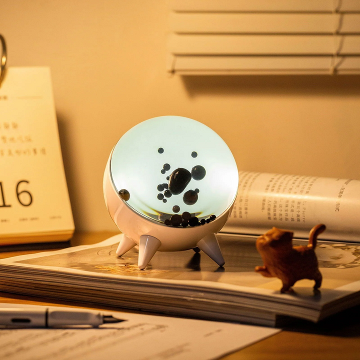 MagnePulse music-reactive ferrofluid display visualizes sound, creating mesmerizing interactive art for your desk.