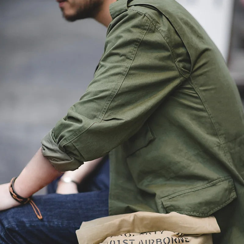 Men's Classic Multi-Pocket Field Jacket - Timeless Utility