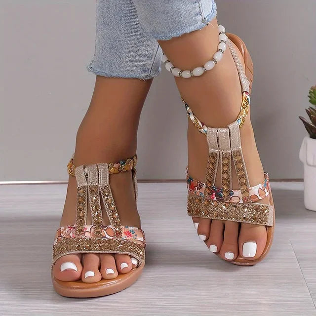 Women's casual wedge sandals. Marla soft support orthopedic footwear for all-day summer comfort.