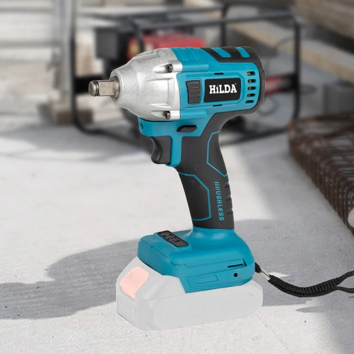 Men's 18V cordless 1/2 inch impact wrench for automotive tasks and construction projects.