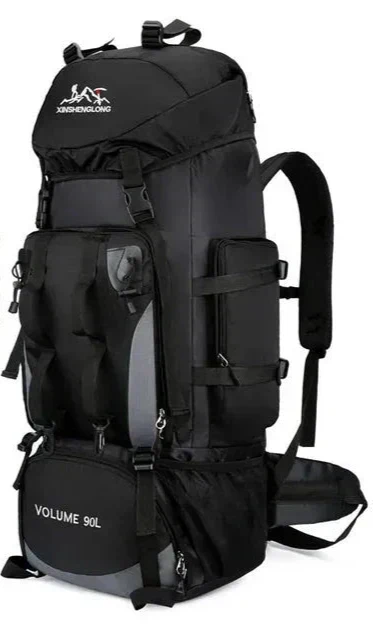 Sturdy 90L men's hiking rucksack, large capacity & multi-compartment for all your gear.