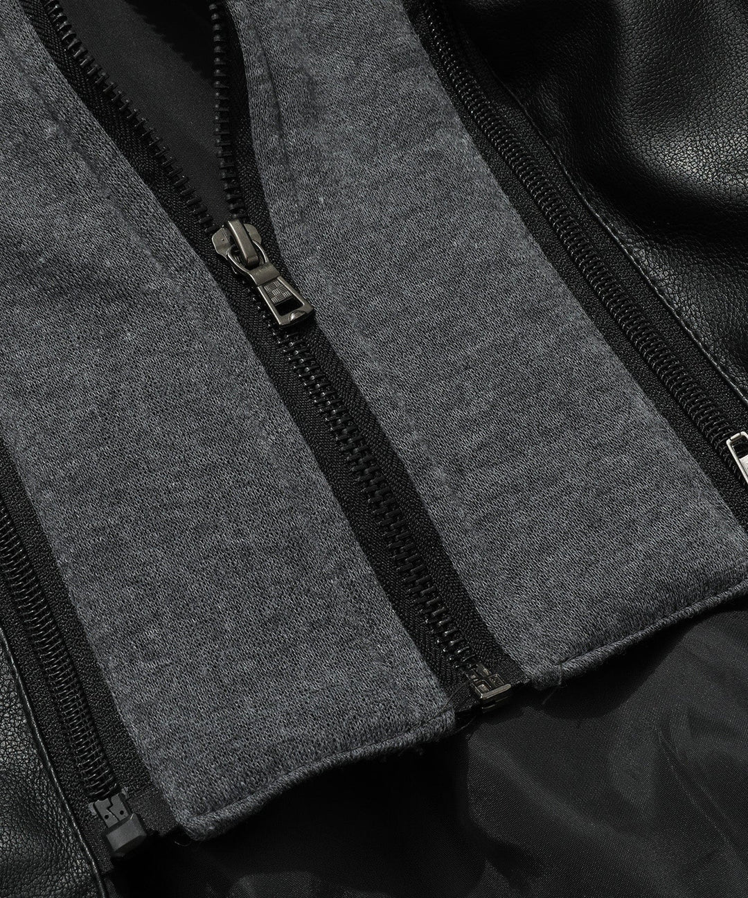 Men's bomber jacket, dark blue PU leather, with silver hardware, detachable hood, contemporary fashion.