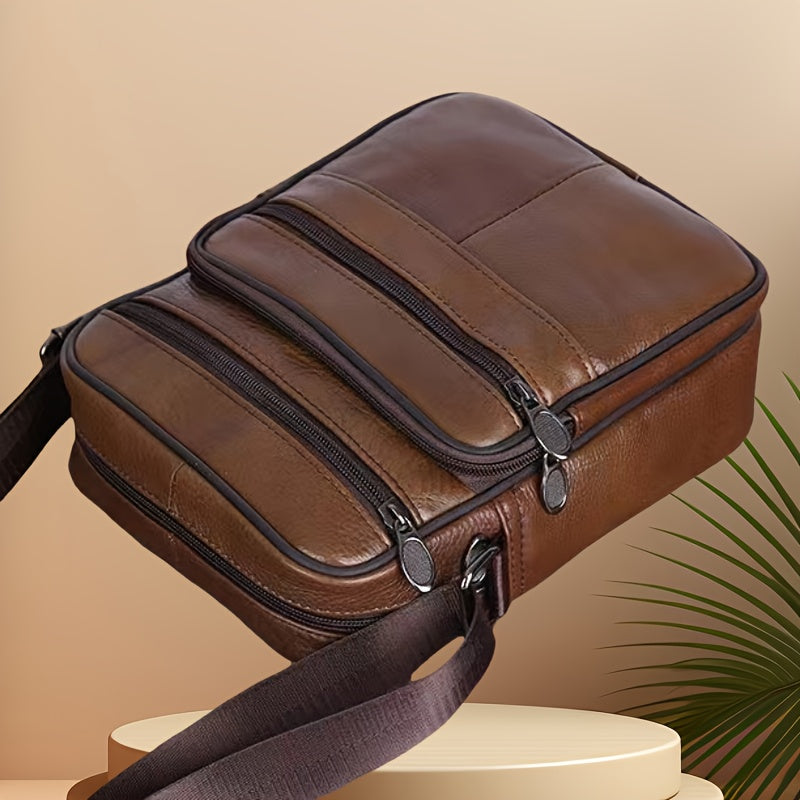Modern men's shoulder bag: practical everyday carry, adjustable strap for optimal comfort & fit.