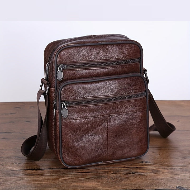 Everyday men's messenger bag with adjustable strap; ideal for organizing essentials on the go.