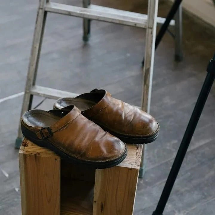 Everyday men's mules with a heel strap for ultimate comfort. Easy slip-on casual footwear for men.