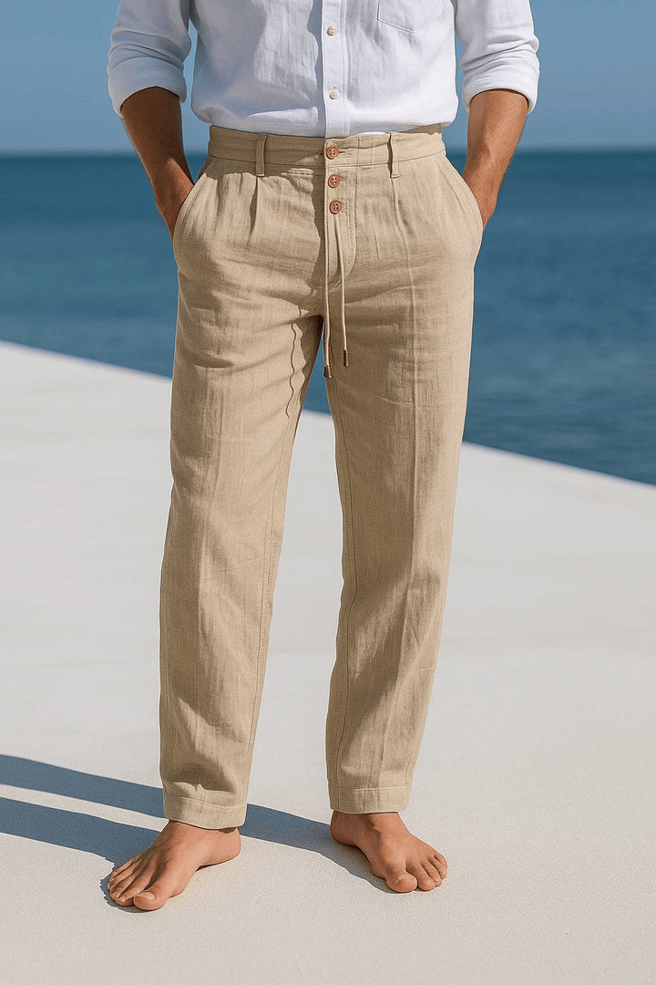 Lightweight & breathable men's comfort chino pants. Ideal for ultimate warm weather wear and relaxed fit.