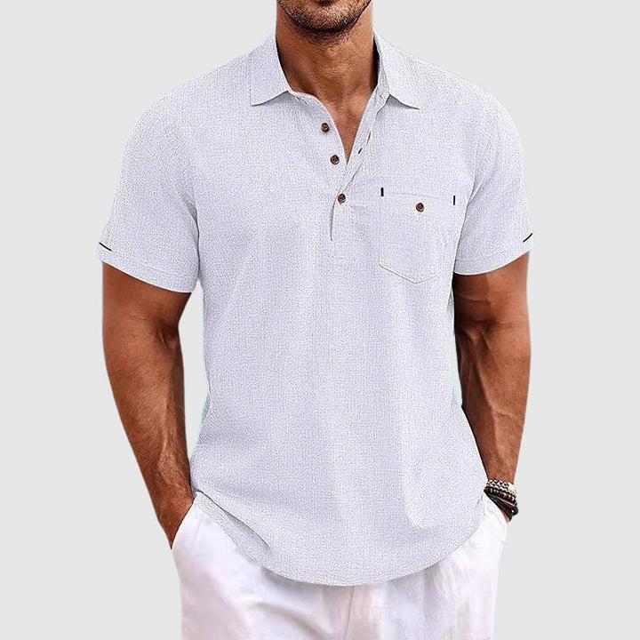 Lightweight & breathable men's polo shirt, perfect for all-day comfort and casual fashion.