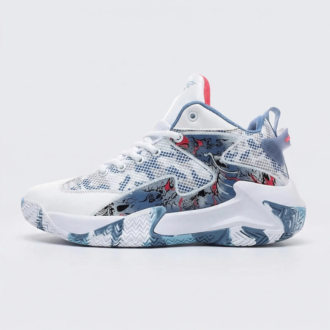 Performance men's high-top graphic print court sneakers. Calvin athletic footwear for enhanced agility & support.