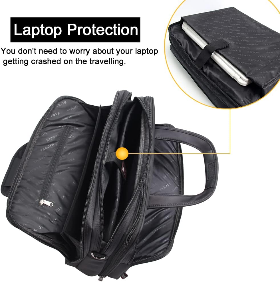 Durable canvas laptop bag for men, offering secure storage for devices and documents.