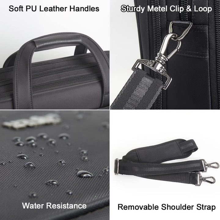 Functional men's business tote bag, combining style and organization for daily work.