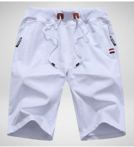 Randy men's summer shorts with drawstring waist & zipper pockets; comfortable for casual, active, or outdoor wear.