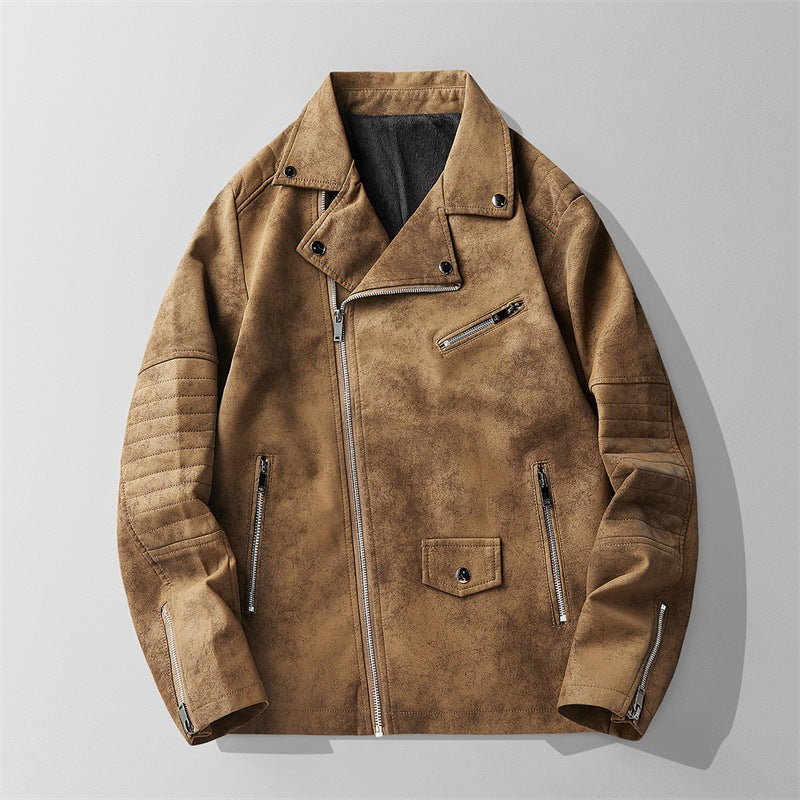 Men's everyday jacket with full zip and pockets, made from a comfortable, lightweight textured fabric.