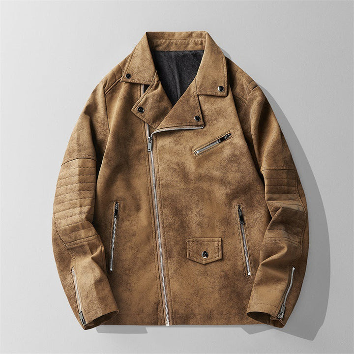 Men's everyday jacket with full zip and pockets, made from a comfortable, lightweight textured fabric.