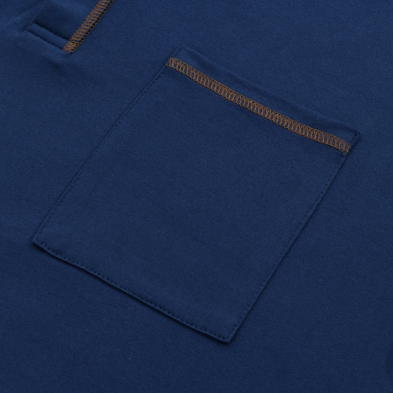 Effortless casual style: men's Henley t-shirt, short sleeve, button placket, a versatile wardrobe essential.