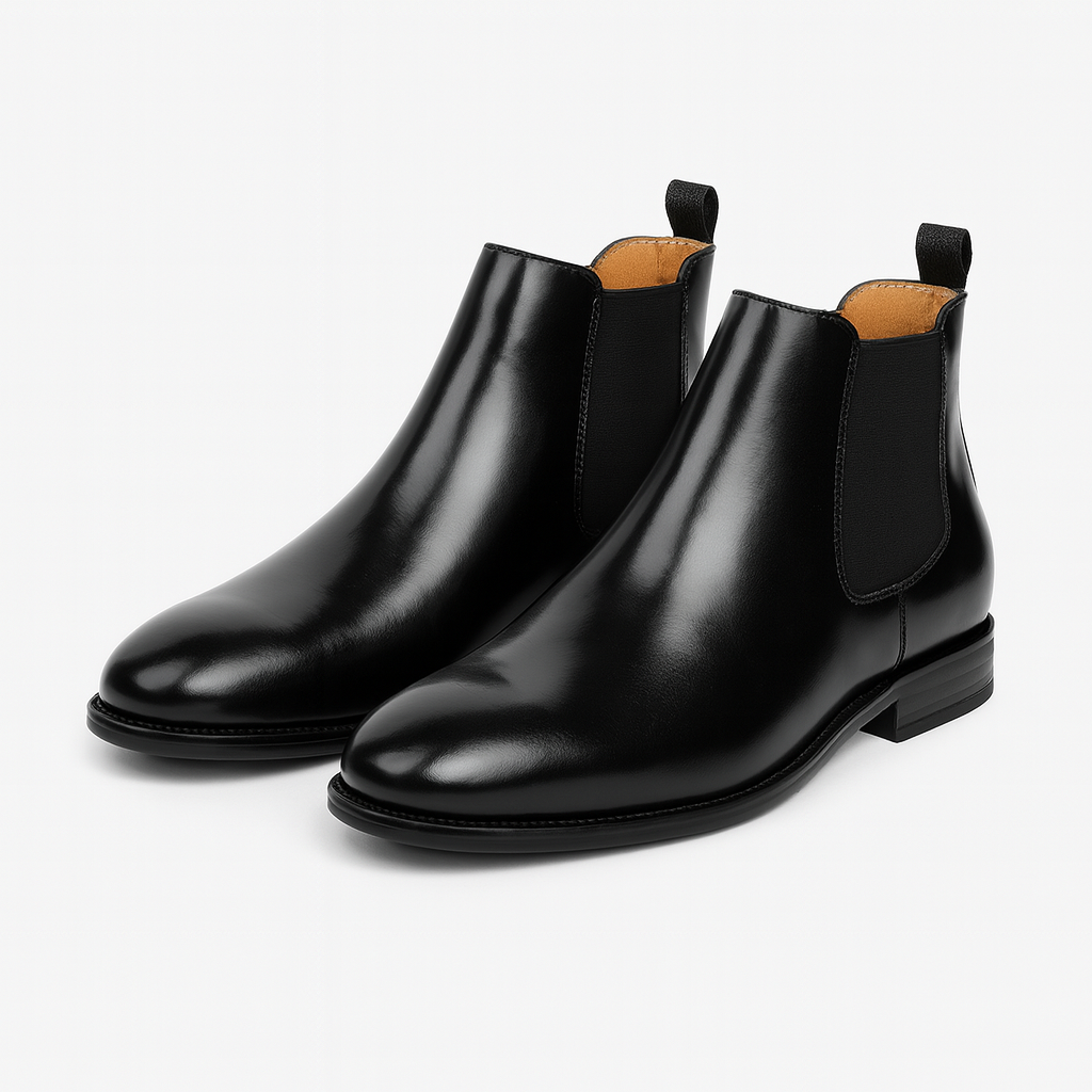 Versatile slip-on men's Chelsea boots, ideal for both formal events & casual wear. Timeless ankle boots for any occasion.