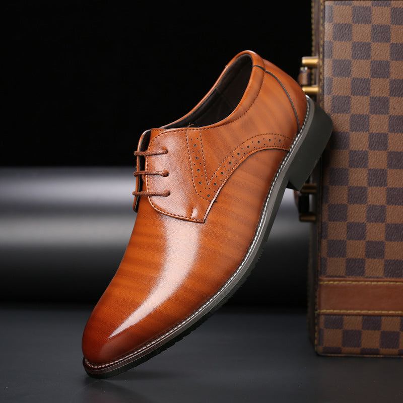 Lightweight men's Derby shoes with classic design, essential formal footwear for stylish office wear.