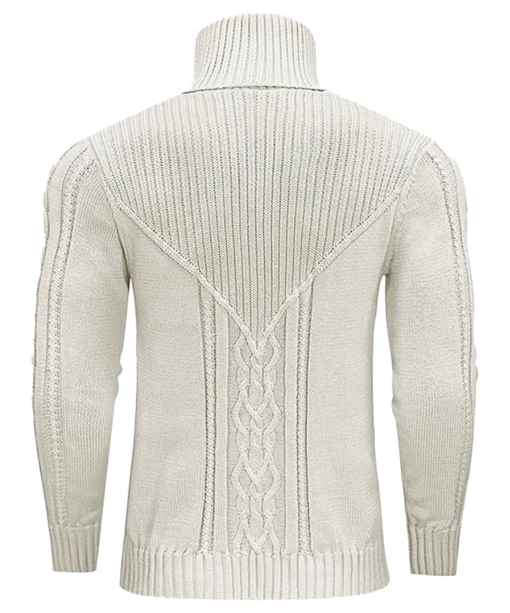 High-quality men's polyester turtleneck, a timeless piece for any winter wardrobe.