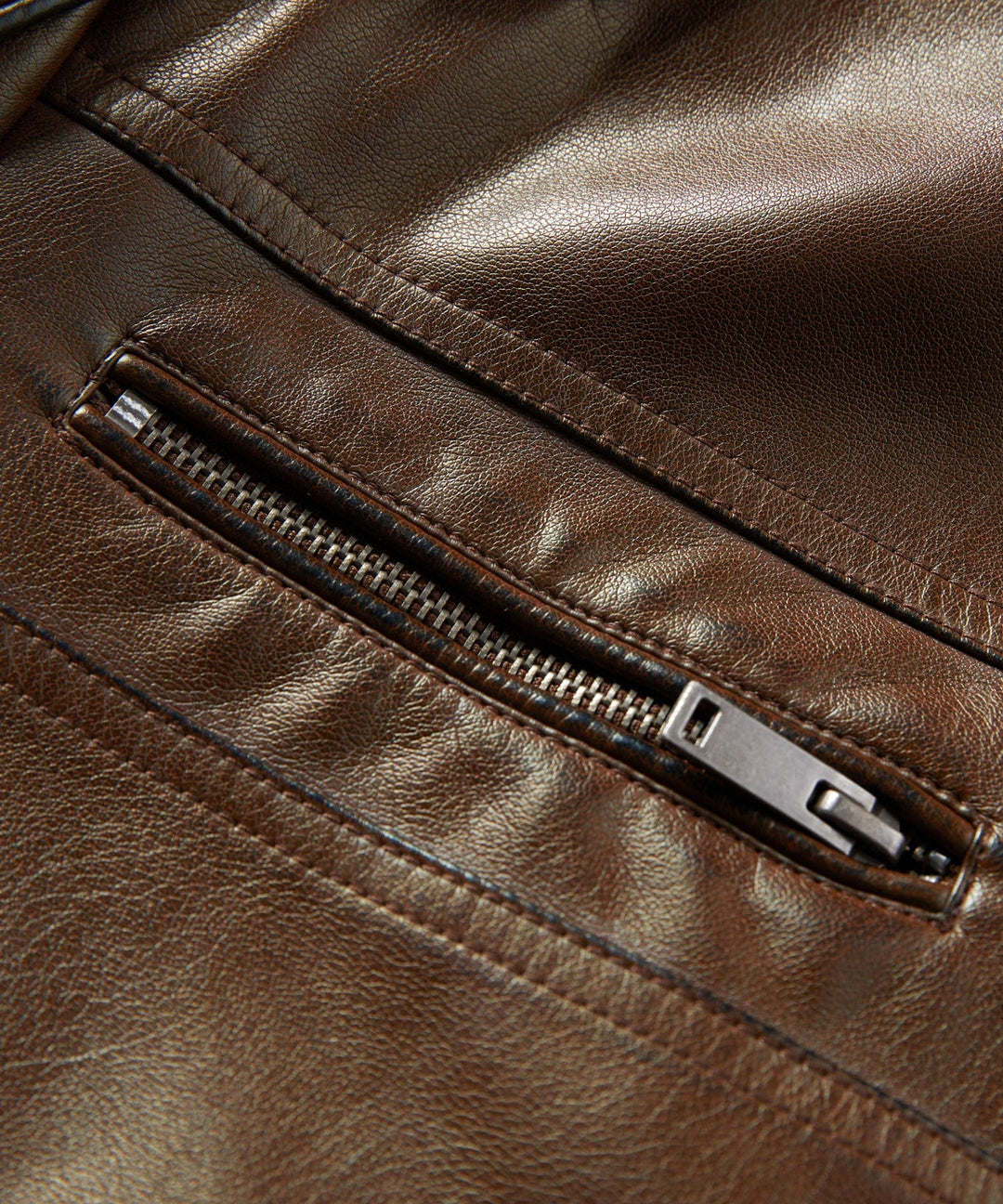 Stylish men's cafe racer PU leather jacket in black, perfect for a classic moto look, all-season