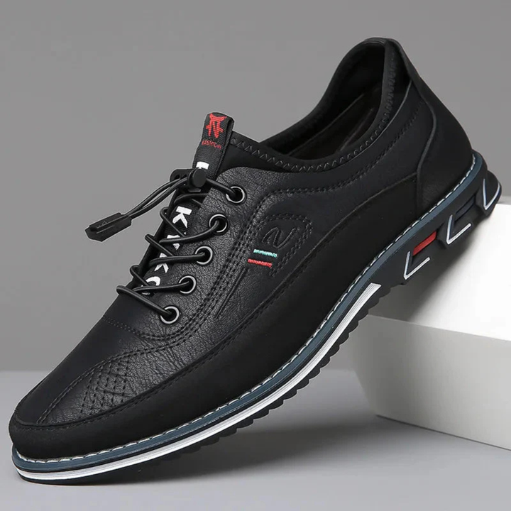 Stylish men's formal dress shoes, classic Oxford design. Perfect for business, weddings, and professional attire.