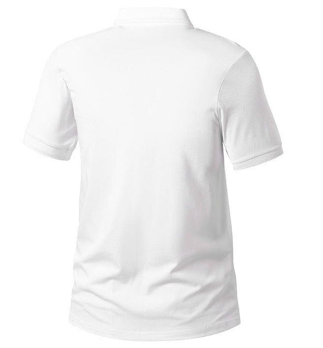 Men's striped polo shirt, multi-color design, casual fashion for a modern man