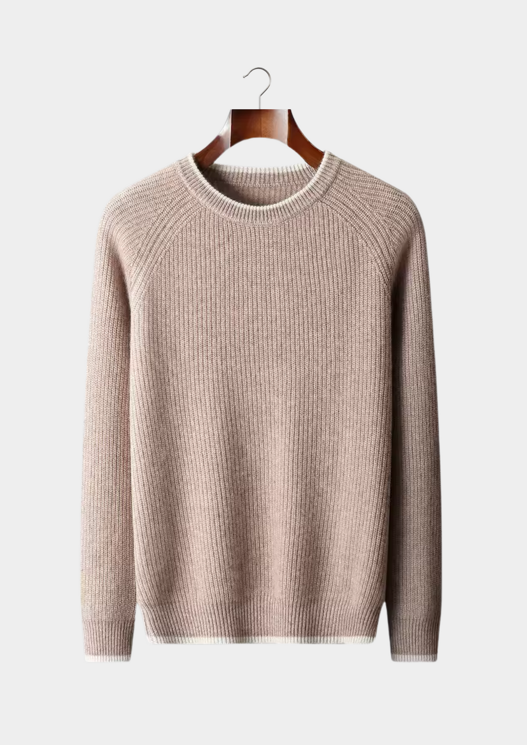 Men's classic crew neck sweater, perfect for versatile all-season style and everyday casual wear.