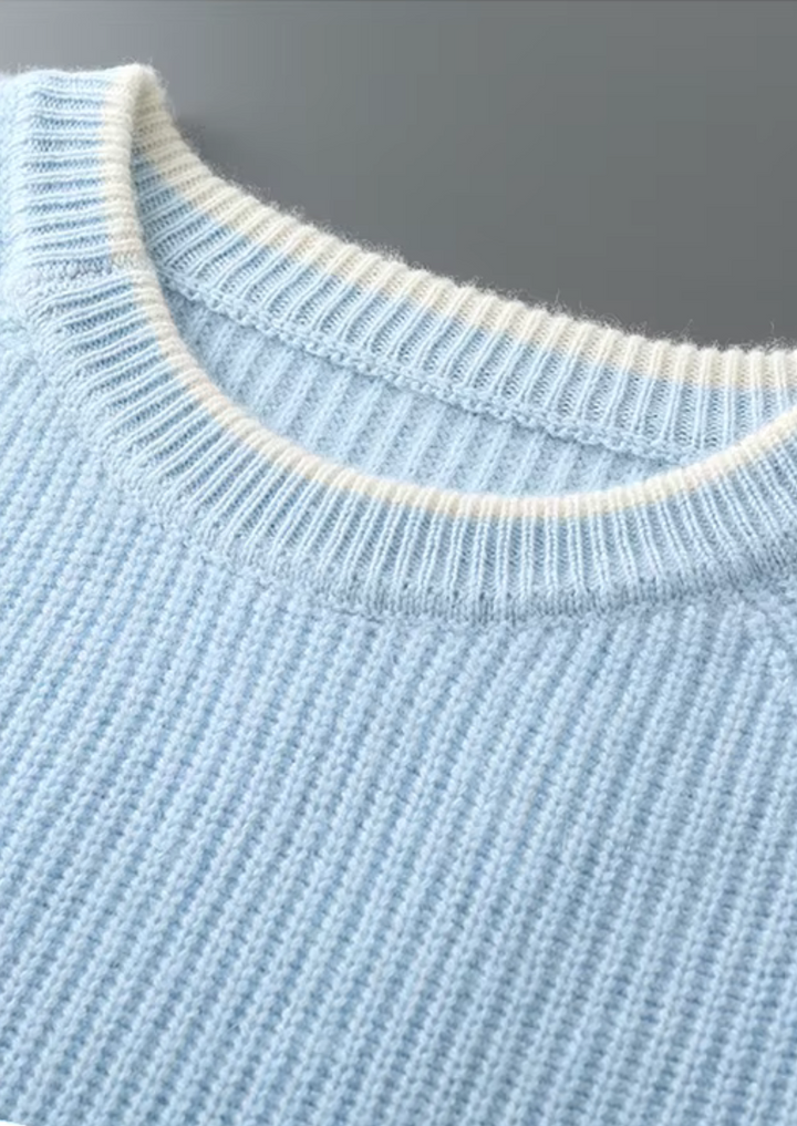 Timeless men's crew neck sweater for all-season comfort and classic everyday wear.