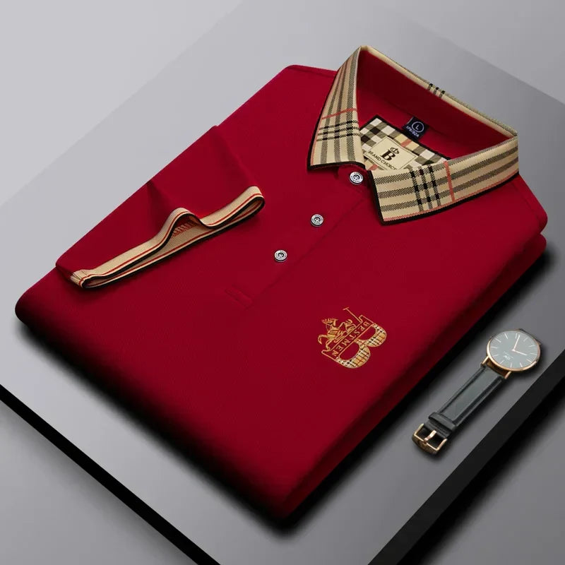 Men's summer top: short-sleeve polo, offering everyday comfort & versatile men's fashion.