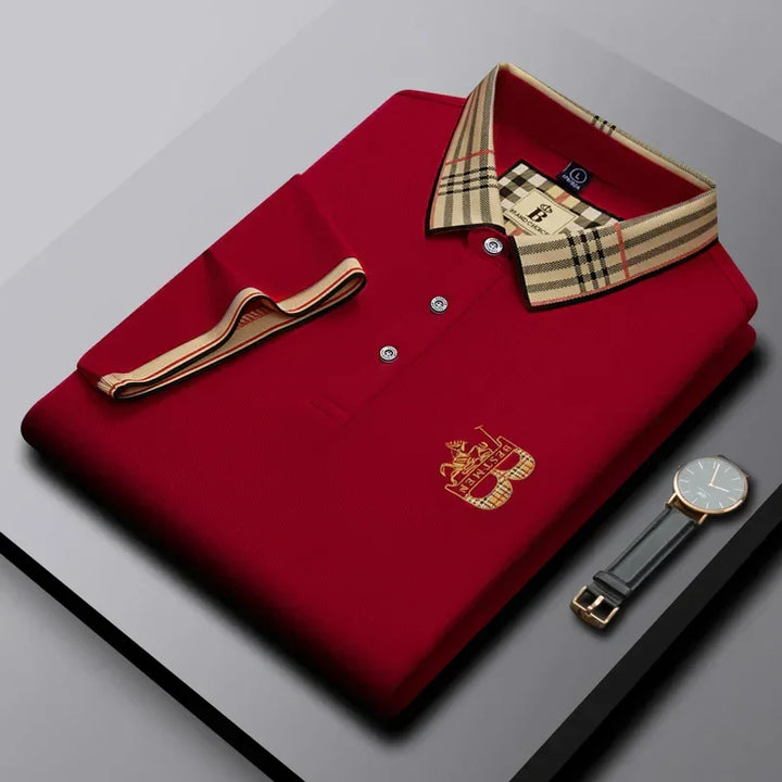 Men's summer top: short-sleeve polo, offering everyday comfort & versatile men's fashion.