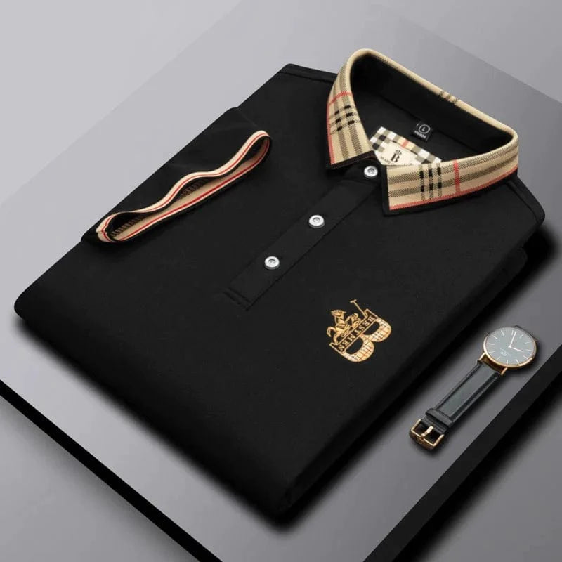 Effortless style: men's short-sleeve polo, comfortable & versatile for men's fashion.