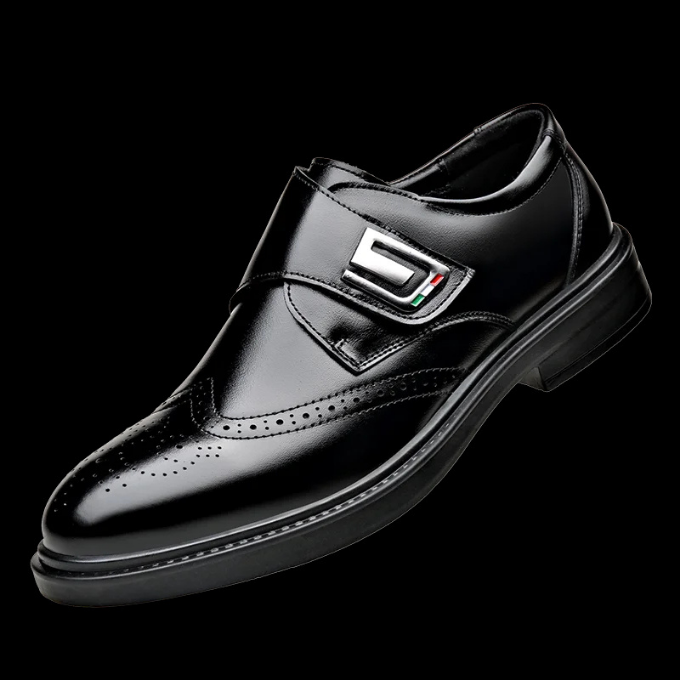 Men's full-grain leather oxford dress shoes, a staple for any professional gentleman's wardrobe