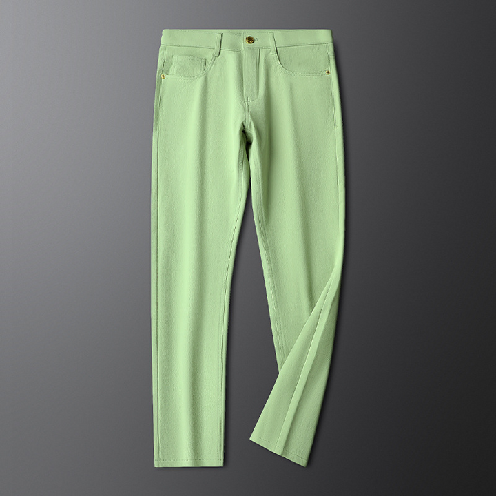 Men's formal tailored fit cotton trousers in a classic gentry style, perfect for work or events.