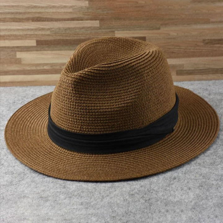 Premium handmade Panama hat for men, combining classic elegance with essential summer sun protection.