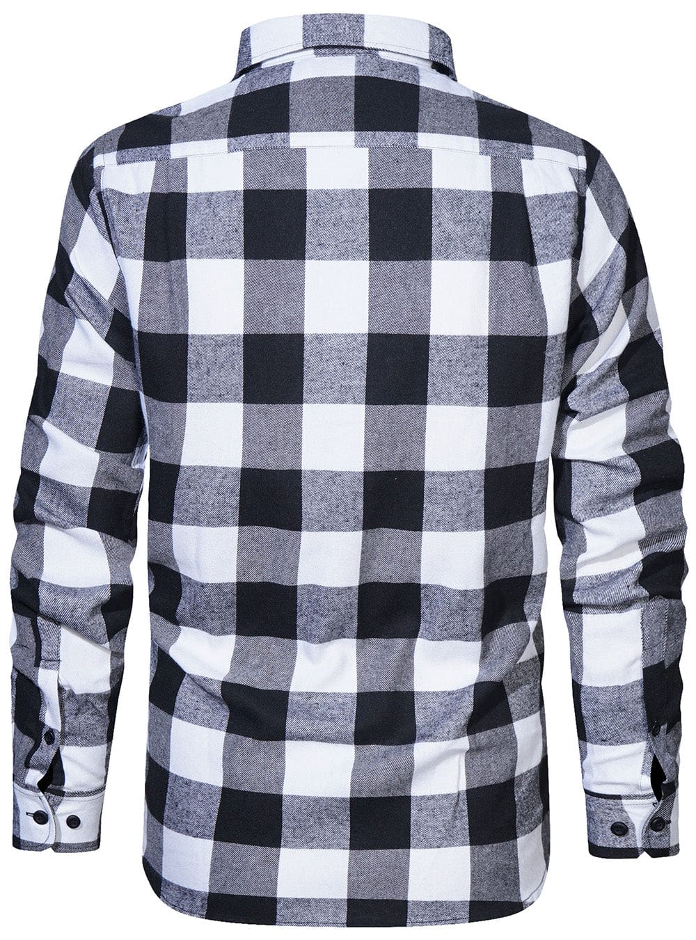 Classic men's flannel shirt, perfect for layering, in a timeless dark green and black plaid