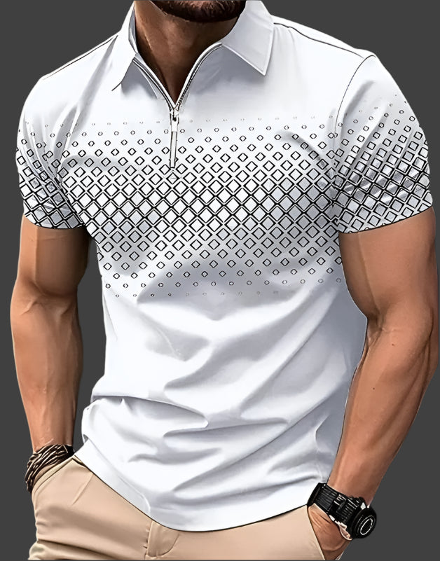 Men's classic short sleeve polo shirt, perfect for casual everyday wear. Comfortable and stylish men's fashion.