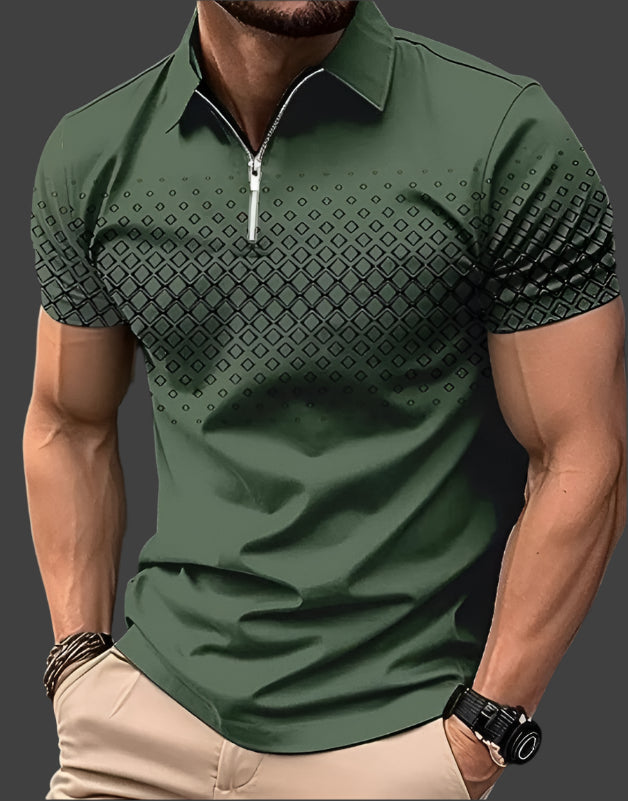 Men's classic short sleeve polo shirt, offering comfort and style. Versatile collared shirt for everyday men's fashion.